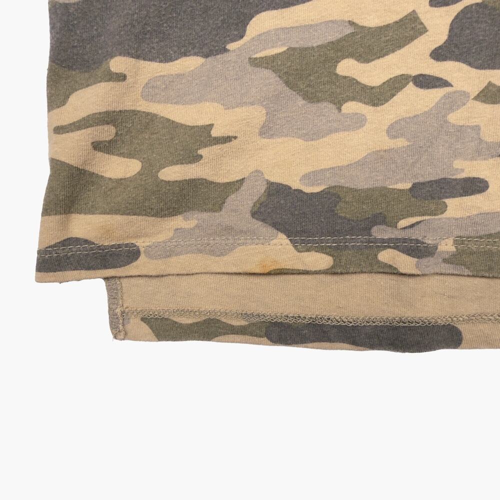 ZARA Camo Long-Line Short-Sleeve Oversized T-Shirt (Army Green Camo | Size M) - Picture 3 of 4